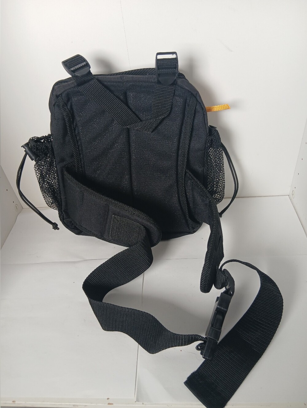 Black Men's Crossbody Utility Bag - Compact Everyday Carry